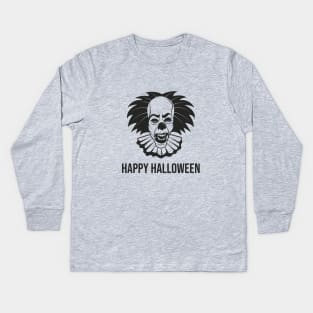 Joker happy halloween Kids Long Sleeve T-Shirt